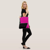 Dames Elegant Eenvoudig Patroon Zwart Cute Tote Ta Tote Bag (Op model)