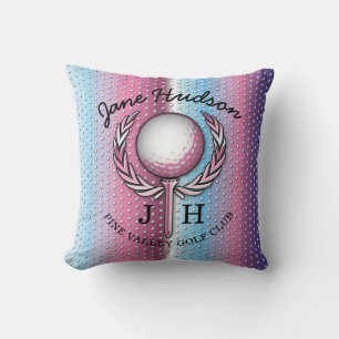 Dames Elegant Golf Monogram Design Kussen
