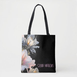 Dames Elegant Roze Bloemen en Stijlvol Schattige Tote Bag