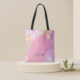 Dames Elegante Bloem Vlinder Boho Schattig Tote Bag