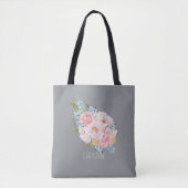 Dames Elegante Bloemige Boho Schattig  Tote Bag (Voorkant)