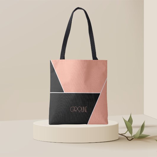 Dames Elegante Eenvoudige Patroon Zwarte Cute Tote Tote Bag