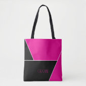 Dames Elegante Eenvoudige Patroon Zwarte Cute Tote Tote Bag (Voorkant)