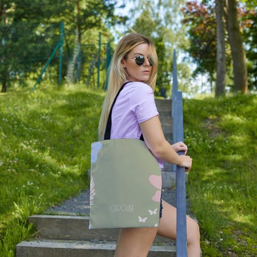 Dames Elegante Groene Boho Cute Tote Bag