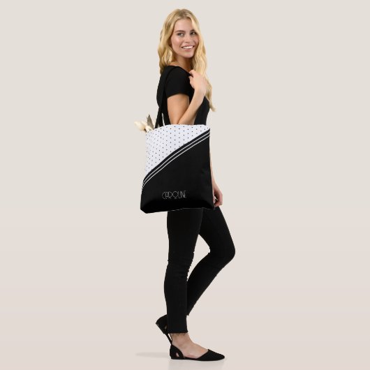 Dames Elegante Stippen Boho Schattig  Tote Bag (Op model)