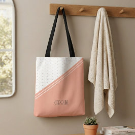 Dames Elegante Stippen Boho Schattig  Tote Bag