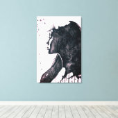 Dames Emotie Canvasprint Canvas Afdruk (Insitu (Houten vloer))