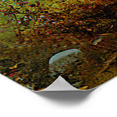 dames en een bruine hond in het bos poster (Hoek)