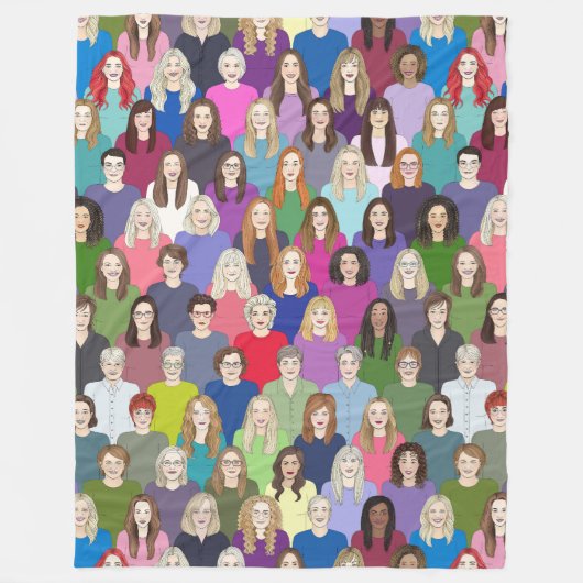 Dames en feministen fleece deken (Voorkant)