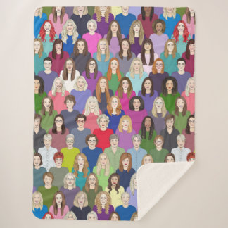 Dames en feministen sherpa deken