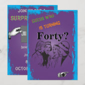 Dames en heren, 40e verjaardag,  kaart (Voorkant / Achterkant)
