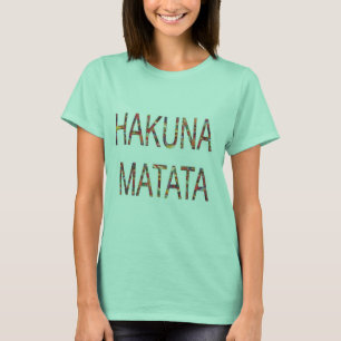 Dames en heren  kleuren Hakuna Matata T-shirt