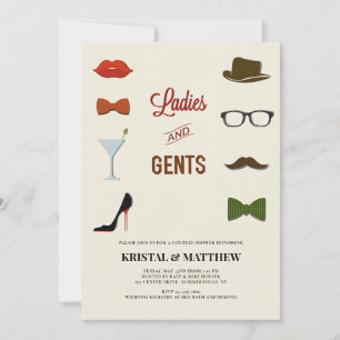 Dames en heren Koppels Douche Kaart