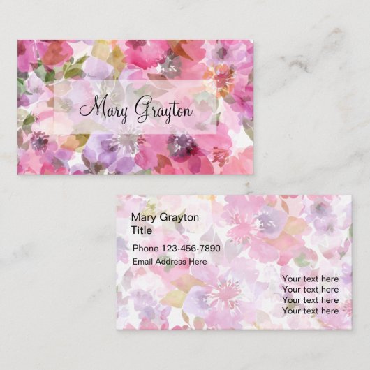 Dames en heren, professioneel design visitekaartje (Voorkant / Achterkant)