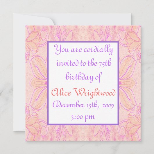 Dames en heren, uitnodiging (Voorkant)