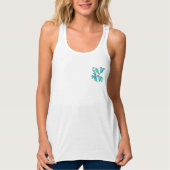 Dames en heren, zomerFloral Tanktop (Voorkant)
