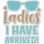 Dames en heren, zonnebrillen, sterren sticker (Voorkant)