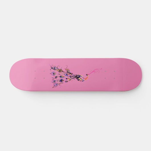 Dames en meisjes Skateboard met kleurcode Peacock (Horizontaal)