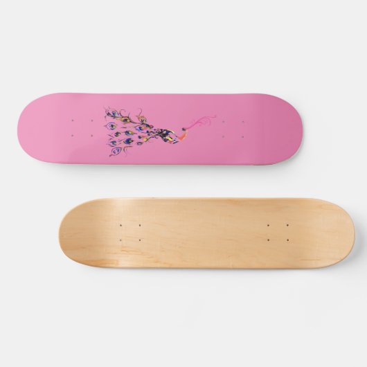 Dames en meisjes Skateboard met kleurcode Peacock (Horizontaal)