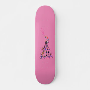 Dames en meisjes Skateboard met kleurcode Peacock