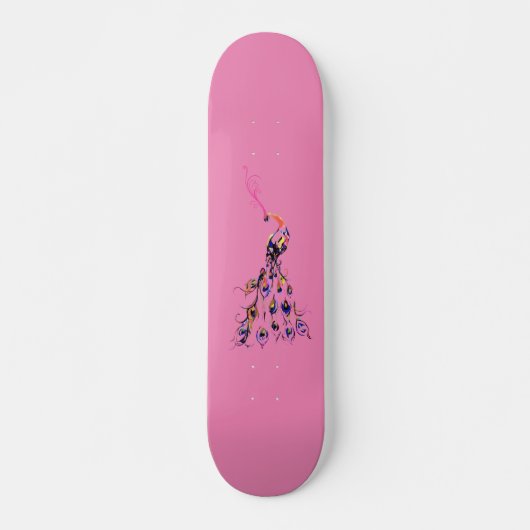 Dames en meisjes Skateboard met kleurcode Peacock (Voorkant)