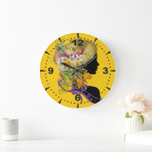 Dames en Pet Lovers Art Grote Klok (Huis)