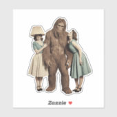  dames en Sasquatch Sticker (Vel)