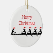 Dames en vrouwen: Sinterhat Rowing Rowers Bemannin Keramisch Ornament (Rechts)