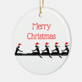 Dames en vrouwen: Sinterhat Rowing Rowers Bemannin Keramisch Ornament (Links)