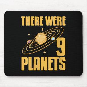 Dames Er Waren 9 Planeten Grappige Wetenschap Ruim Muismat