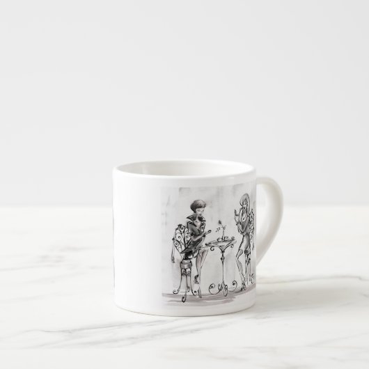Dames Espresso Kop (Voorkant rechts)