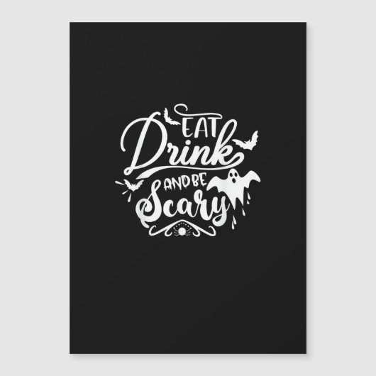 Dames Eten Drinken En Wees Eng Halloween Modern (Voorkant)