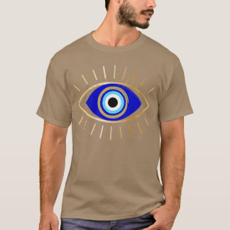 Dames Evil Eye Bescherming VNeck vintage T-shirt