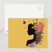 Dames Fantasy Mode Briefkaart (Voorkant / Achterkant)