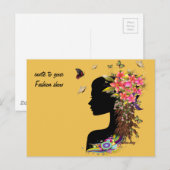 Dames Fantasy Mode Briefkaart (Voorkant / Achterkant)