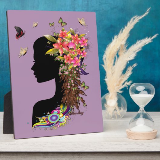 Dames Fantasy Mode Fotoplaat (Zijkant)