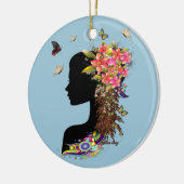 Dames Fantasy Mode Keramisch Ornament (Links)