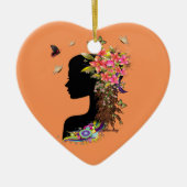 Dames Fantasy Mode Keramisch Ornament (Voorkant)