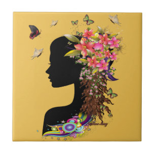 Dames Fantasy Mode Tegeltje