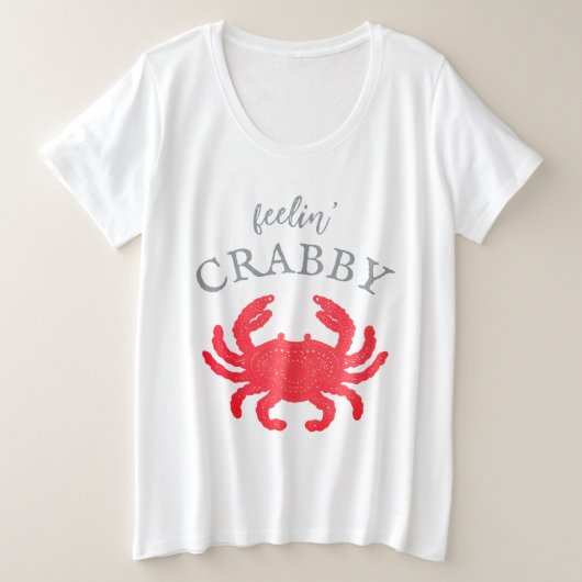 Dames Feelin Crabby T-shirt (Design voorkant)