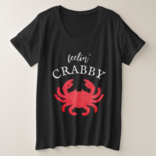 Dames Feelin Crabby T-shirt (Design voorkant)