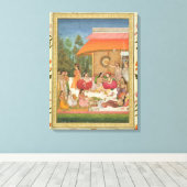 Dames feesten, van het kleine Clive Album Canvas Afdruk (Insitu (Houten vloer))