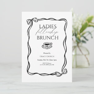 Dames Fellowship Brunch Kerk Evenement Kaart