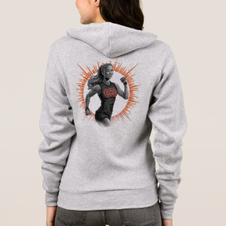 Dames Fitness Zip-Up Hoodie – Motiverend Hardlopen