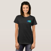 Dames fleece zip jogger met vlag van Ottawa T-shirt (Voorkant volledig)