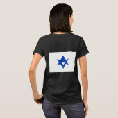 Dames fleece zip jogger met vlag van Toyota T-shirt (Achterkant volledig)