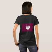 Dames fleece zip jogger, vlag van Kent County T-shirt (Achterkant volledig)