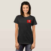 Dames fleece zip jogger, vlag van Kent County T-shirt (Voorkant volledig)