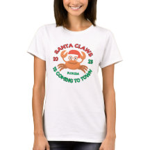 Dames Florida Kerstman Klauwen T-Shirt