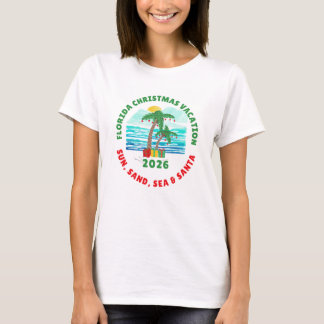 Dames Florida Kerstvakantie T-Shirt
